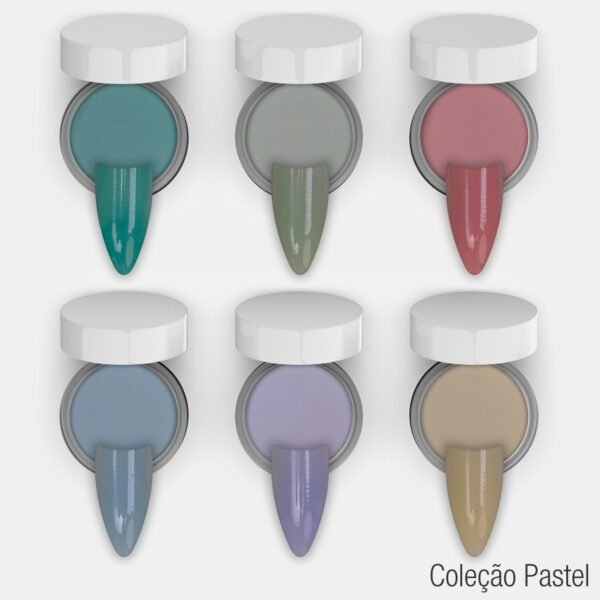 Coleção Acrílica Pastel JC Beauty Concepts 6 Cores