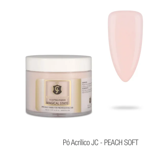 Pó Acrílico Soft Peach JC Beauty Concepts - 43g