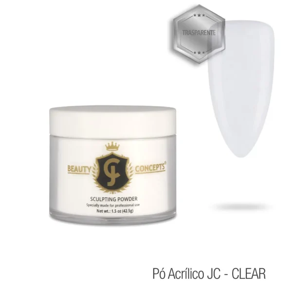 Pó JC Beauty Concepts Clear (transparente) - 100g