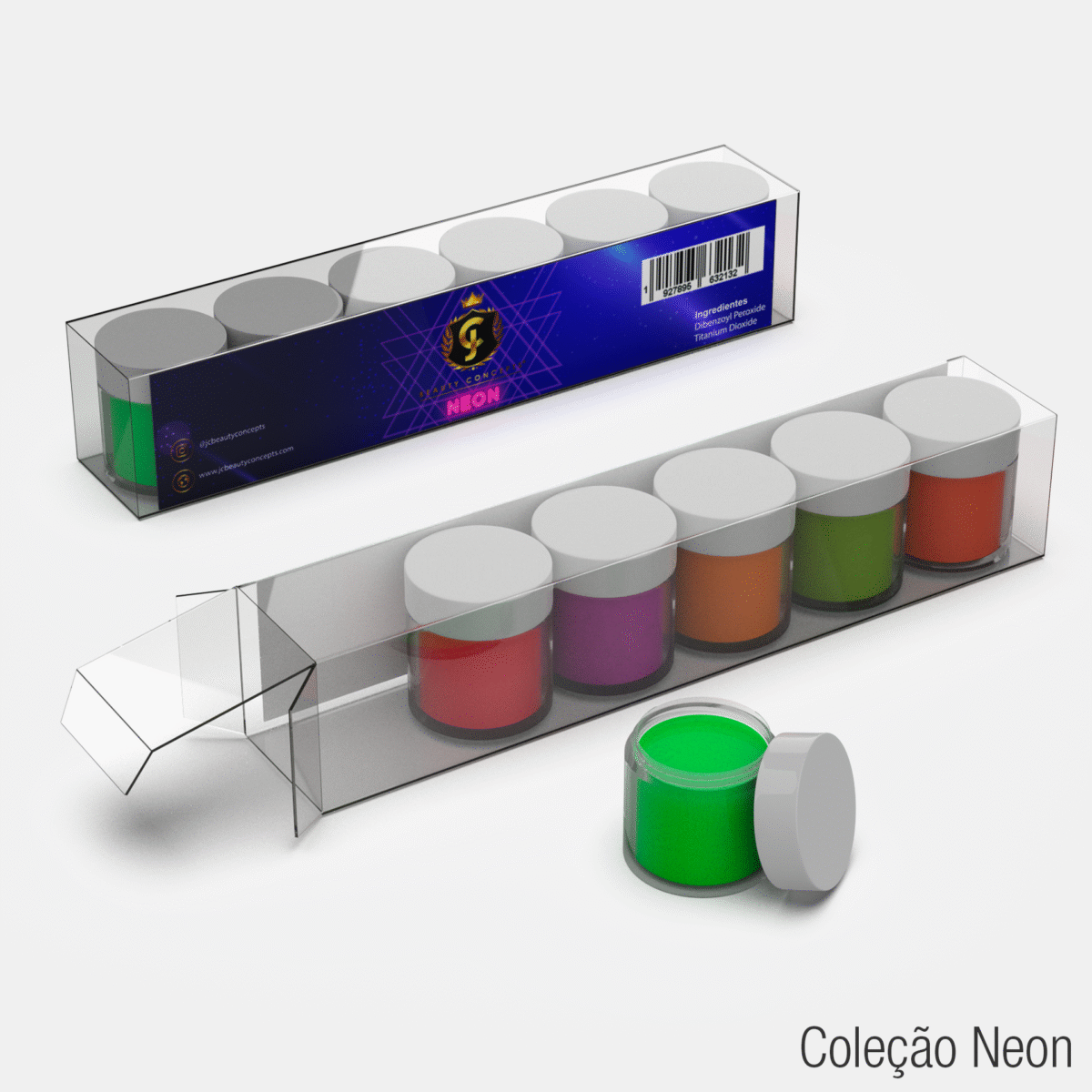 Coleção Neon JC Beauty Concepts 6 cores - Imagem 2