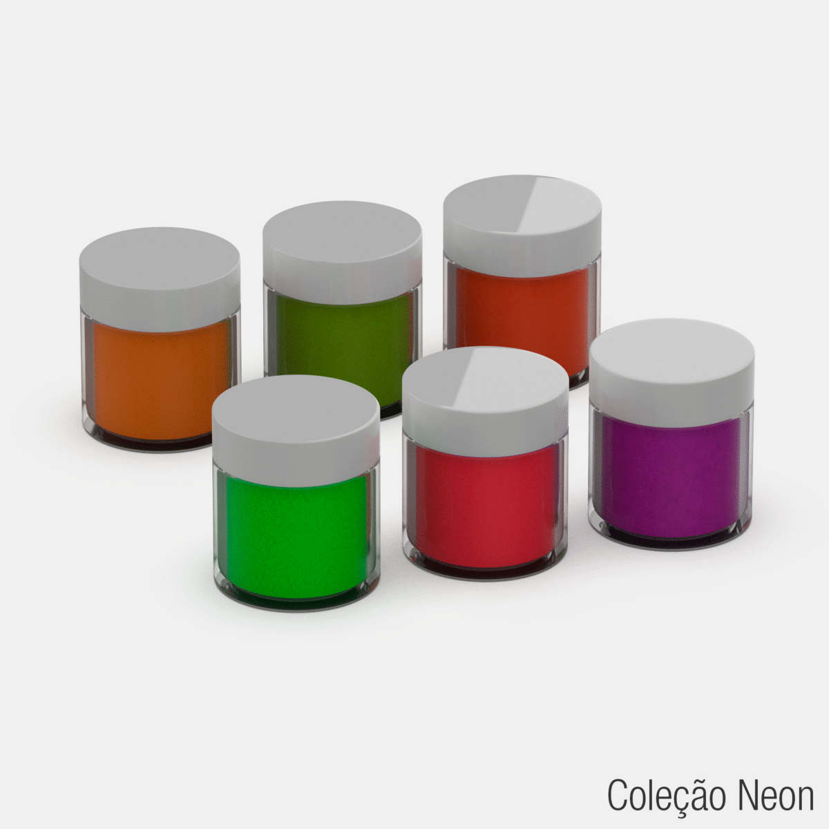 Coleção Neon JC Beauty Concepts 6 cores - Imagem 3