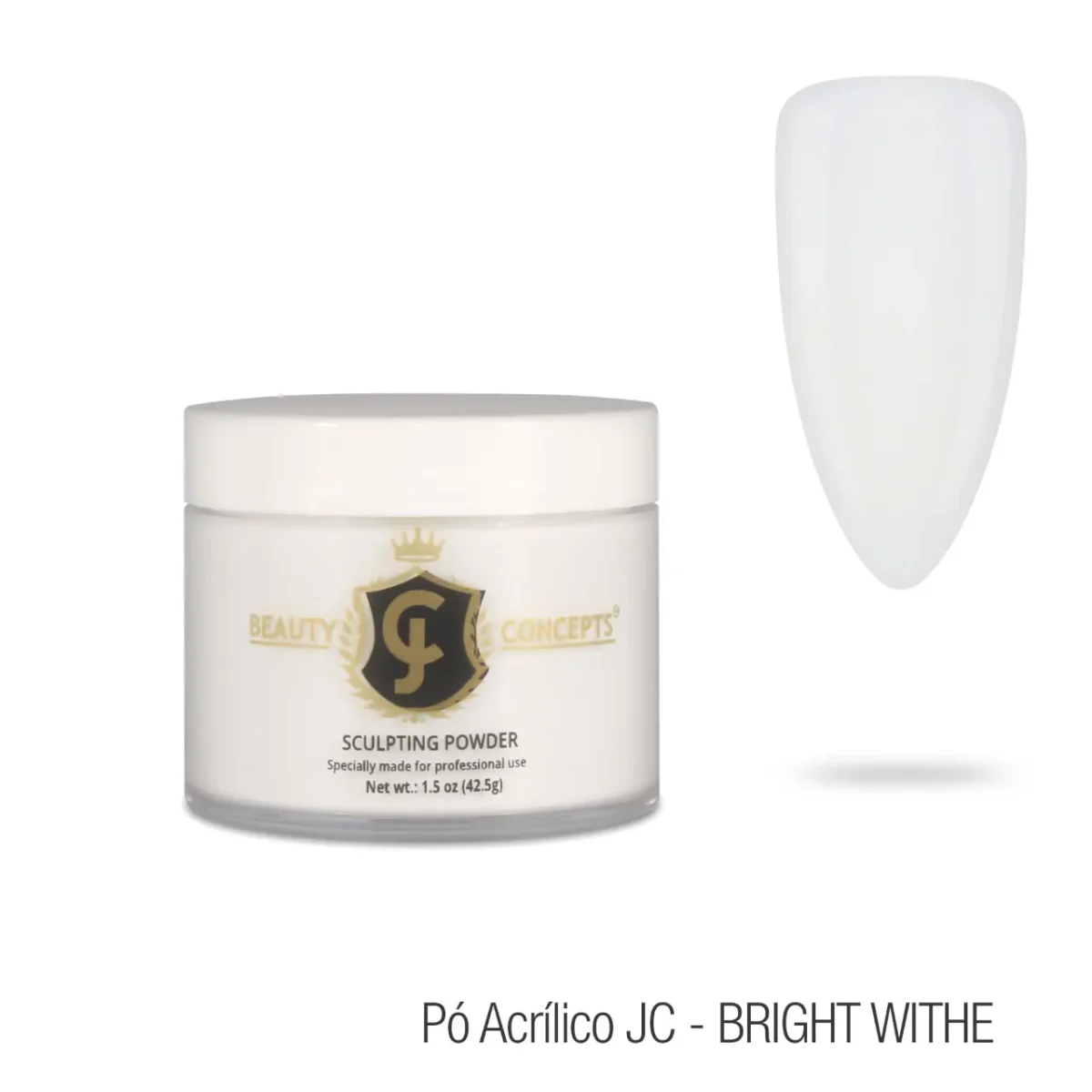 Pó JC Beauty Concepts Bright White (branco) - 100g - Imagem 1