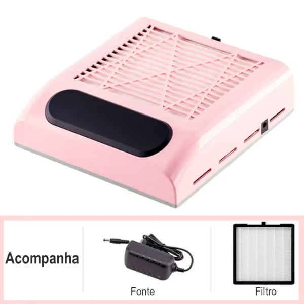 Coletor (aspirador) de pó modelo churrasqueira