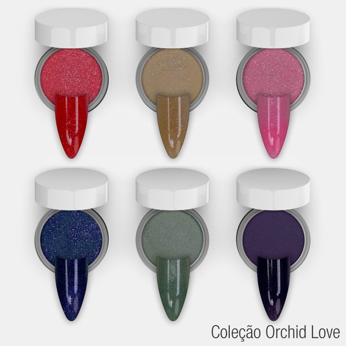Coleção Orchid Love JC Beauty Concepts 6 cores - Imagem 1