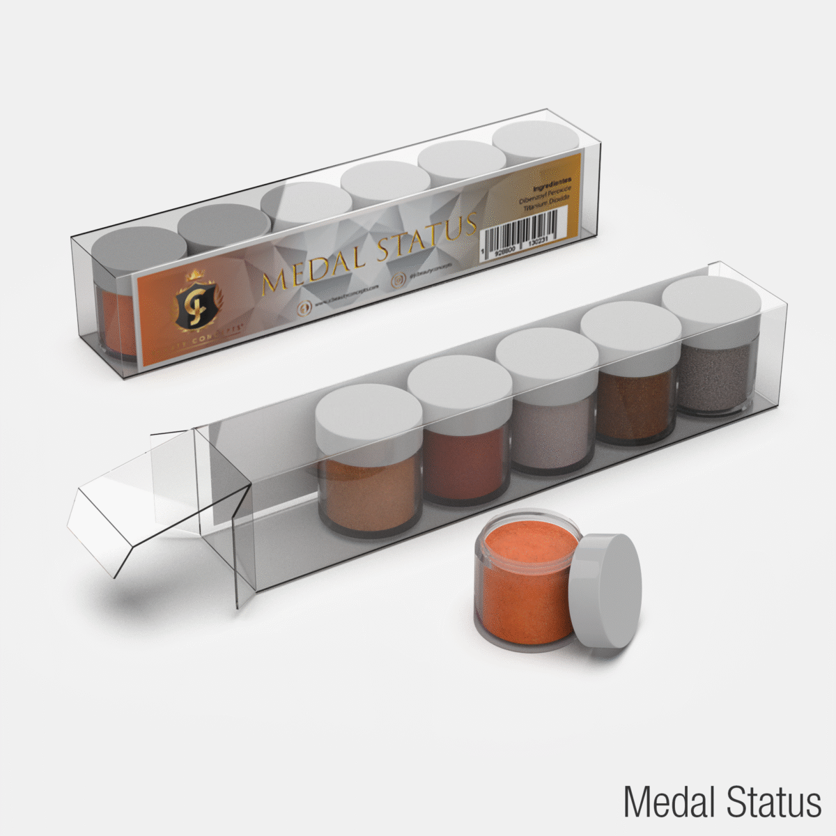 Coleção Acrílica Medal Status JC Beauty Concepts 6 cores - Imagem 2