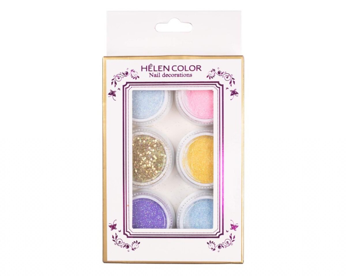 Caixa Glitter Helen Color (6 unidades) #017 - Imagem 1
