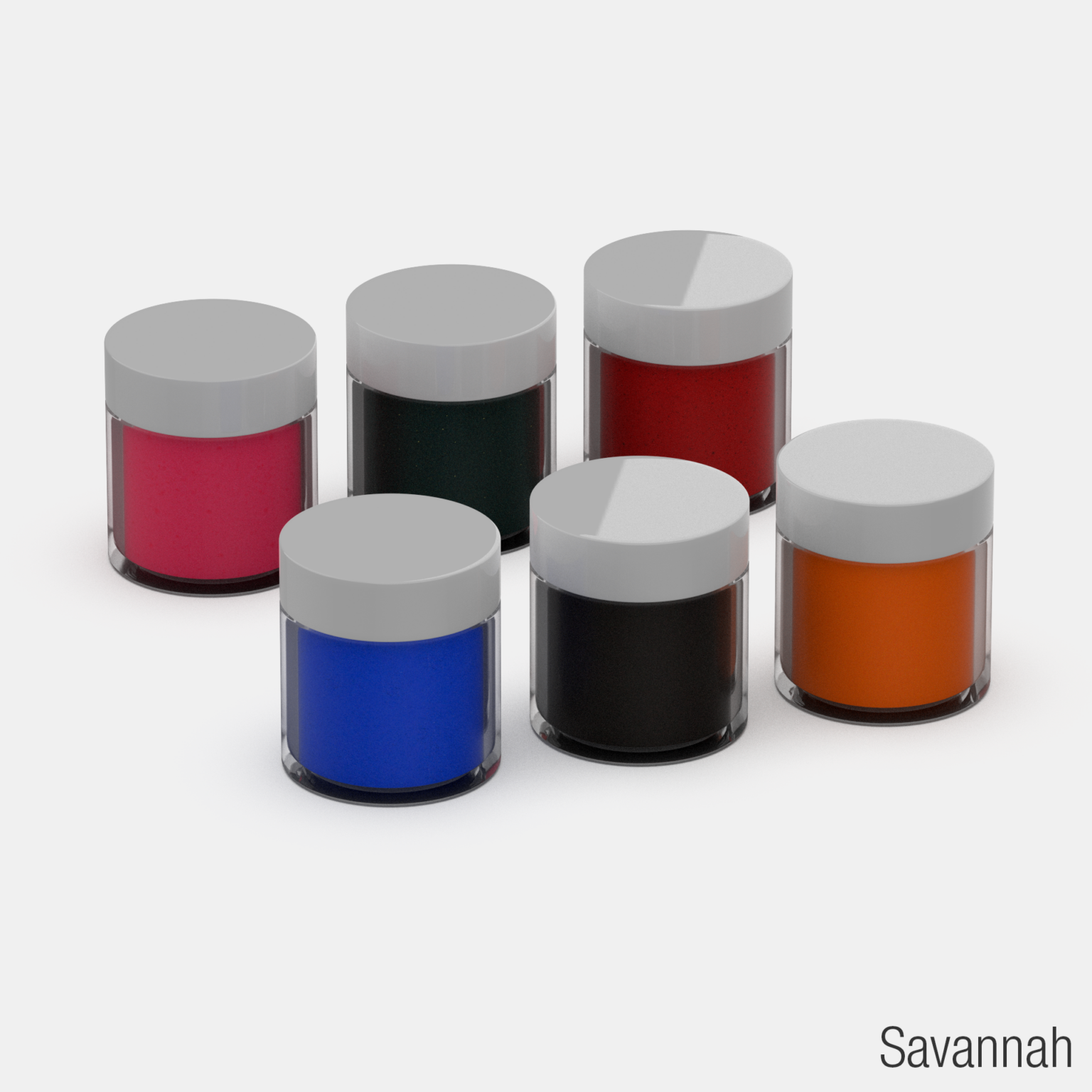 Coleção Acrílica Savannah JC Beauty Concepts  6 cores - Imagem 3