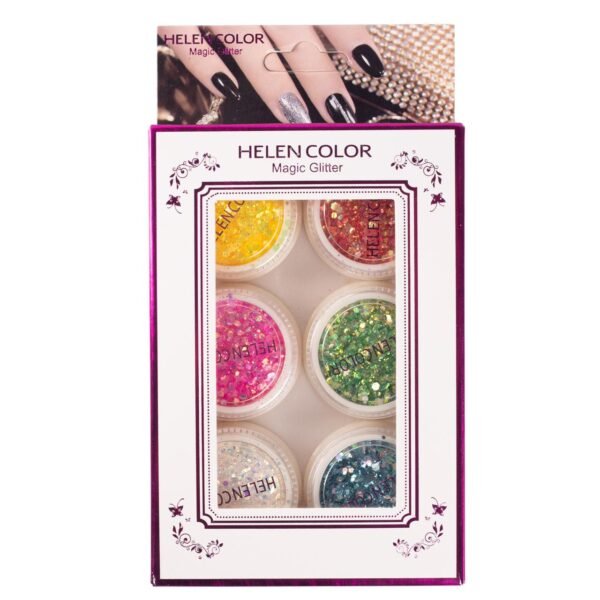 Caixa Glitter Helen Color 6 unidades #14