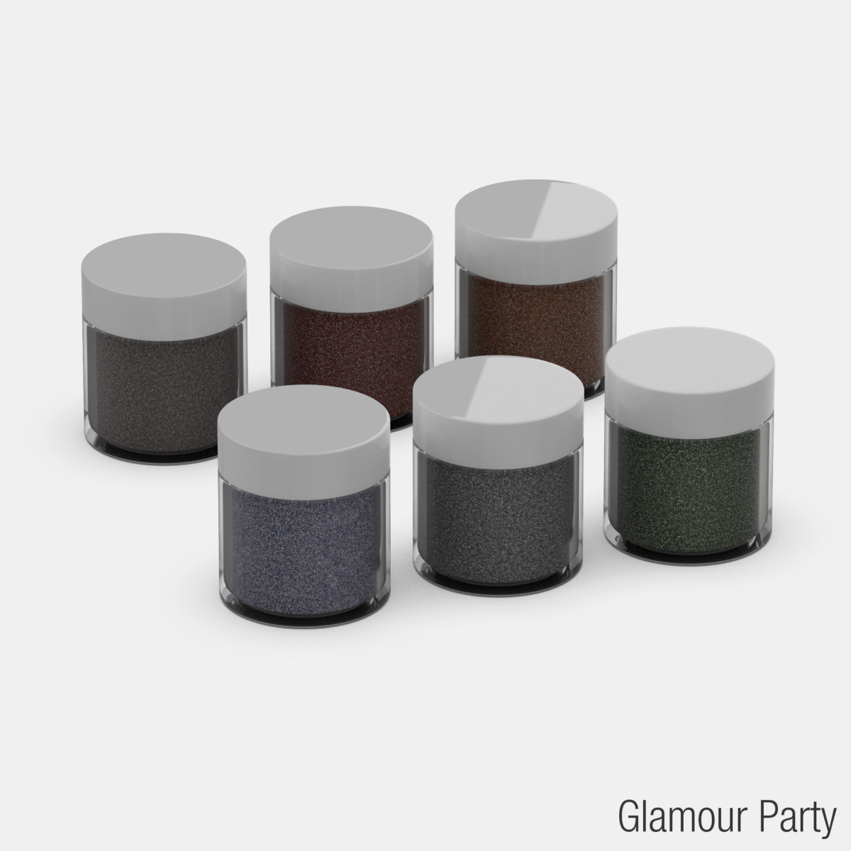 Coleção Acrílica Glamour Party JC Beauty Concepts 6 cores - Imagem 3