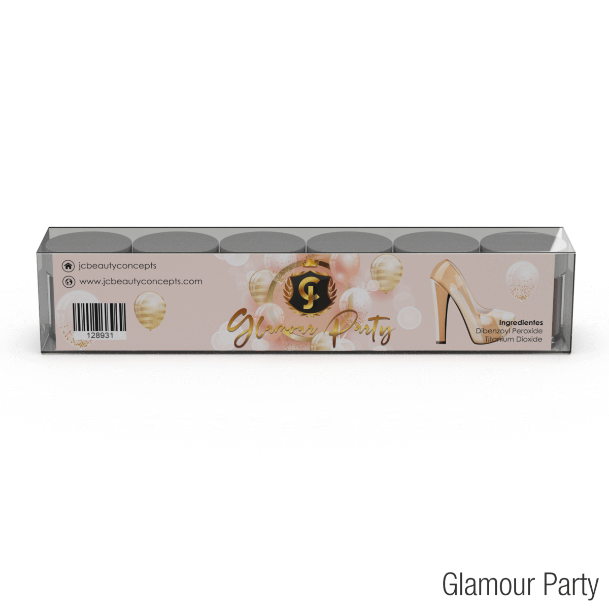 Coleção Acrílica Glamour Party JC Beauty Concepts 6 cores - Imagem 4