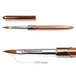 Pincel para Pó Acrílico Nº4 Rose Helen Color 100% Kolinsky