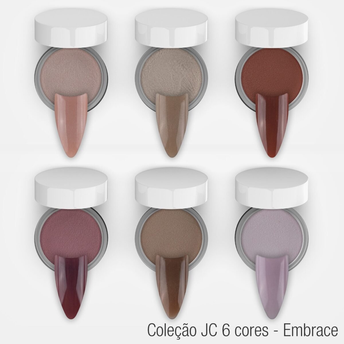 Coleção Acrílica Embrace JC Beauty Concepts 6 Cores - Imagem 1