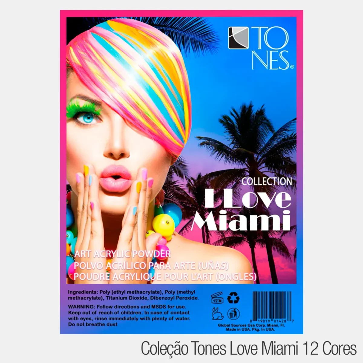 Coleção Acrílica Tones I Love Miami - Imagem 1