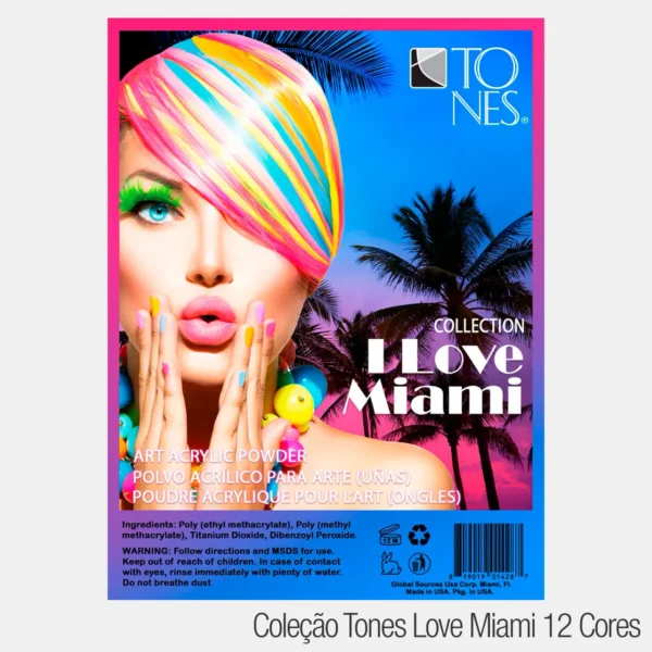 Coleção Acrílica Tones I Love Miami
