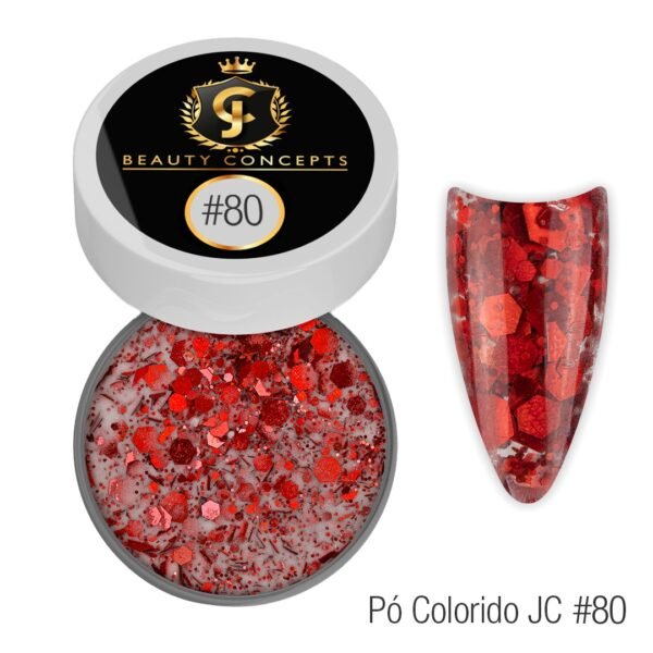 Pó Acrílico Colorido JC Beauty Concepts #80 (15g)