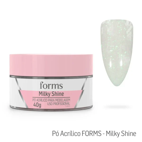 Pó Acrílico Para Modelagem Milky Shine - Forms