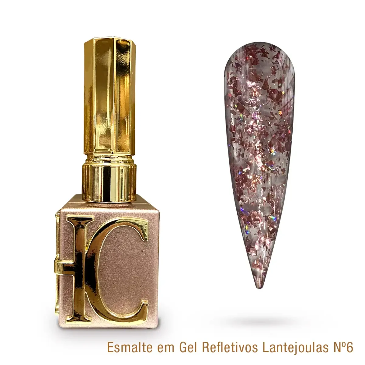 Esmalte em Gel Refletivos Lantejoulas Helen Color 15ml - 06 - Imagem 1