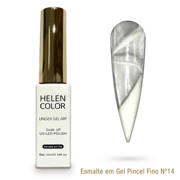 Esmalte em Gel Pincel Fino Helen Color 10ml - 14