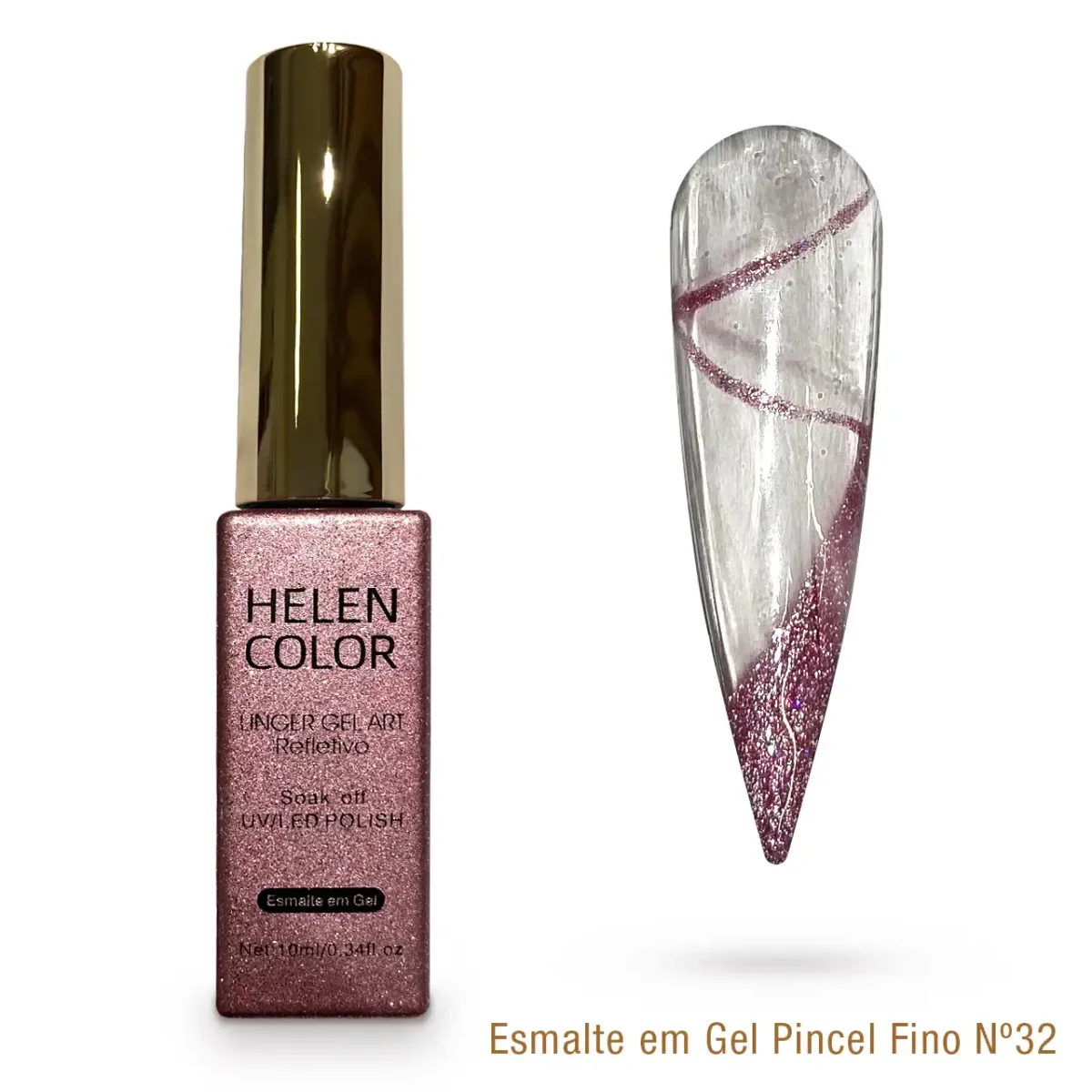 Esmalte em Gel Pincel Fino Helen Color 10ml - 32 - Imagem 1