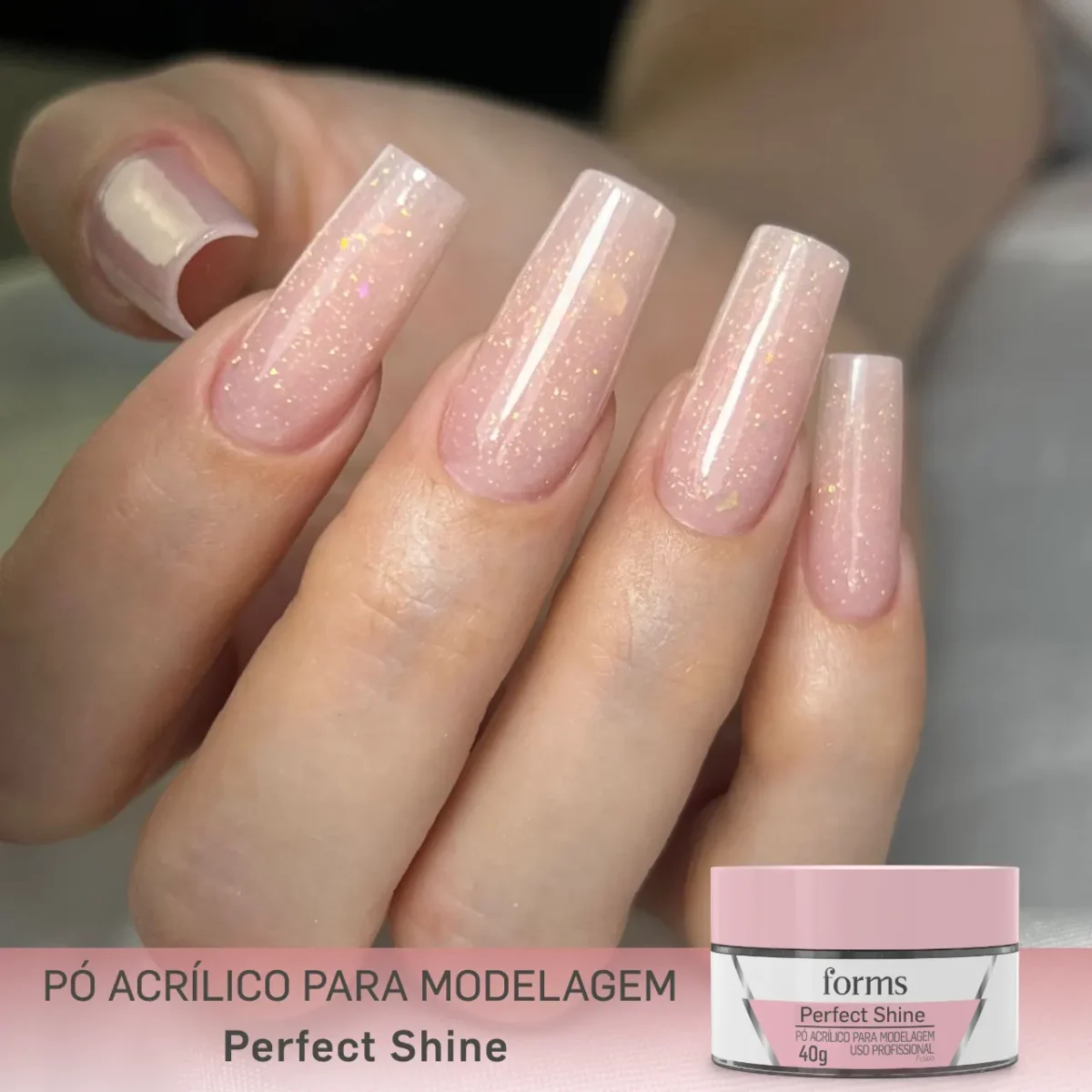 Pó Acrílico Para Modelagem Perfect Shine - Forms - Imagem 2