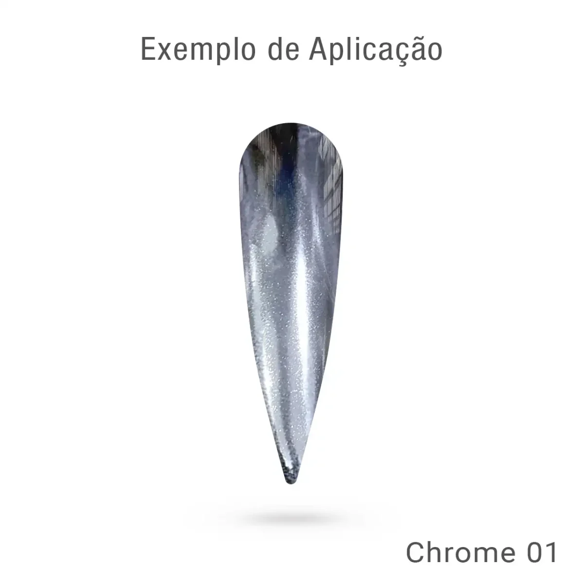 Pó Chrome 01 Charms Beauty - Efeito espelhado - Imagem 1