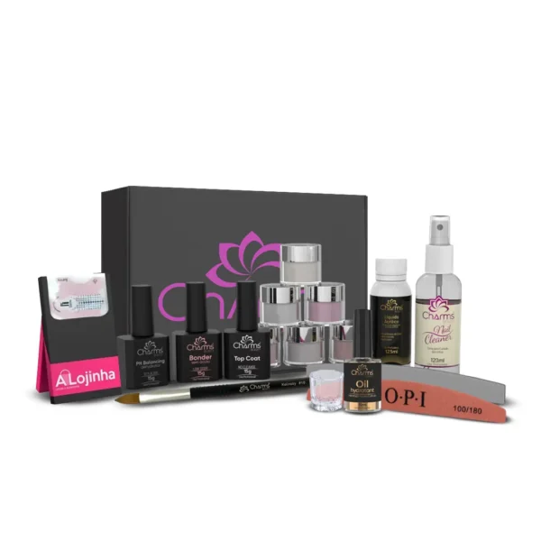Kit Acrílico para Iniciante Charms Beauty - Pincel N°10