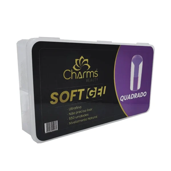 Soft Gel Quadrado com 550 Charms Beauty