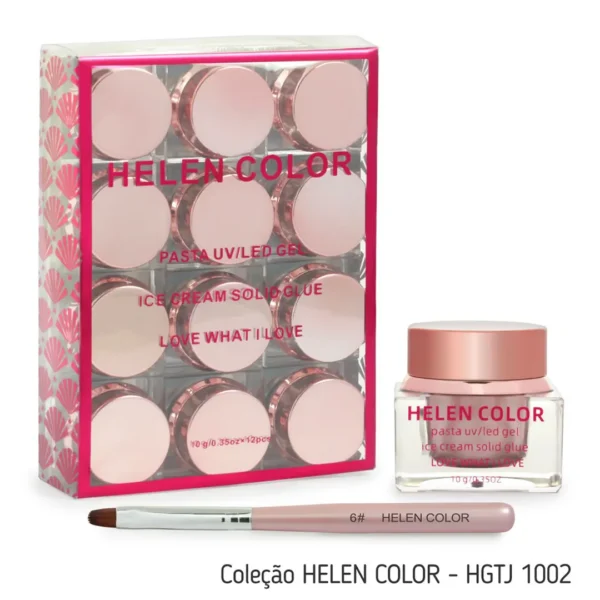 Kit Esmalte em Gel em Pasta Helen Color 1002