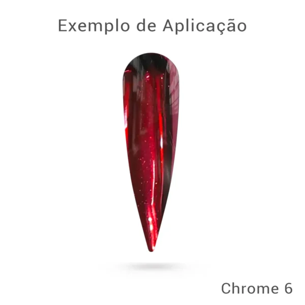 Pó Chrome 06 Charms Beauty - Efeito espelhado