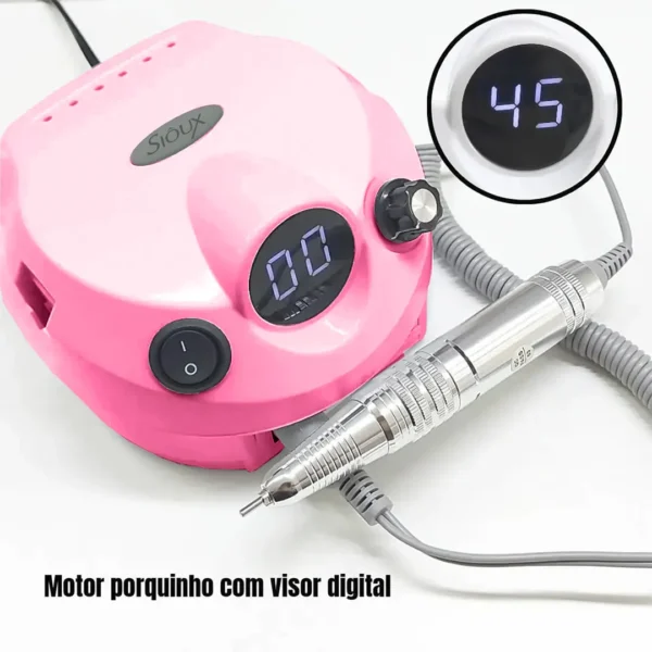 Motor Porquinho Rosa com Visor Sioux 30000rpm