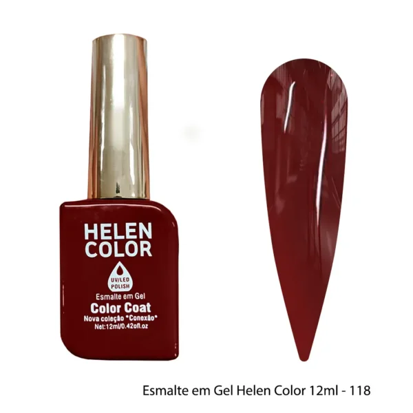 Esmalte em Gel UV / Led Helen Color – 12 ml – 118