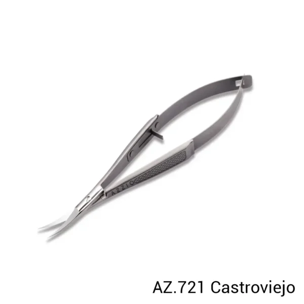 Tesoura Profissional para Cutícula Castroviejo Azzio – AZ.721