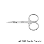 Tesoura Profissional para Cutícula Ponta Gancho Azzio - AZ.707