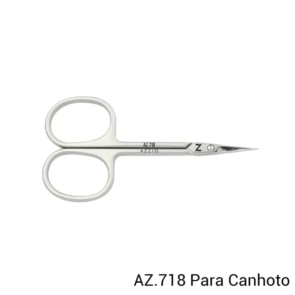 Tesoura Profissional para Cutícula Para Canhoto Azzio - AZ.718