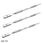 Kit 3 Espátulas para Manicure e Pedicure (Orange Stick e Limpador) Azzio - AZ.13
