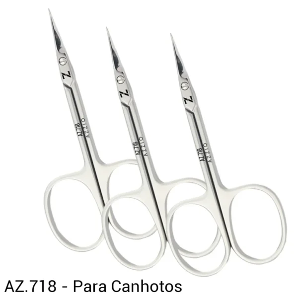Kit 3 Tesouras Para Canhoto Azzio - AZ.718